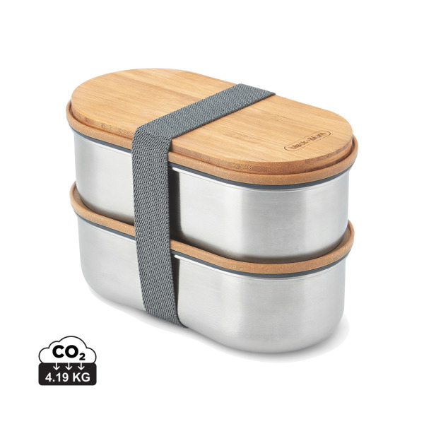 Black+Blum Dubbel Rostfri Bento-låda