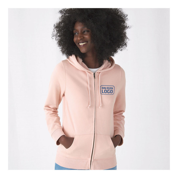 Ladies Organic Zipped Hood