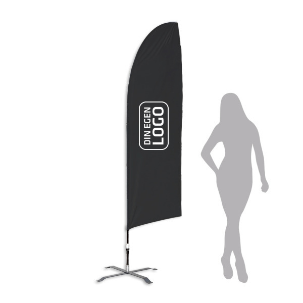 Beachflagga Small med kryssfot