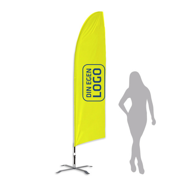Beachflagga Medium med kryssfot