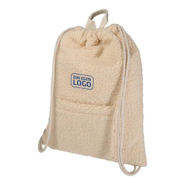 Bear gympapåse med dragsko av GRS-certifierat återvunnet sherpa-material, 9 l