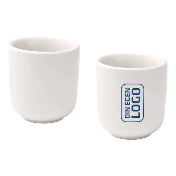 Male 90 ml espressokoppar av keramik – set om två