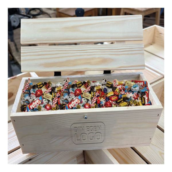 Godislåda med varumärkesmix 500 g